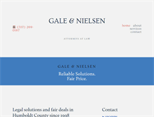 Tablet Screenshot of galenielsen.com